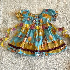 Matilda Jane Paint by Numbers Children's Dress or Tunic with Bow SZ 4
